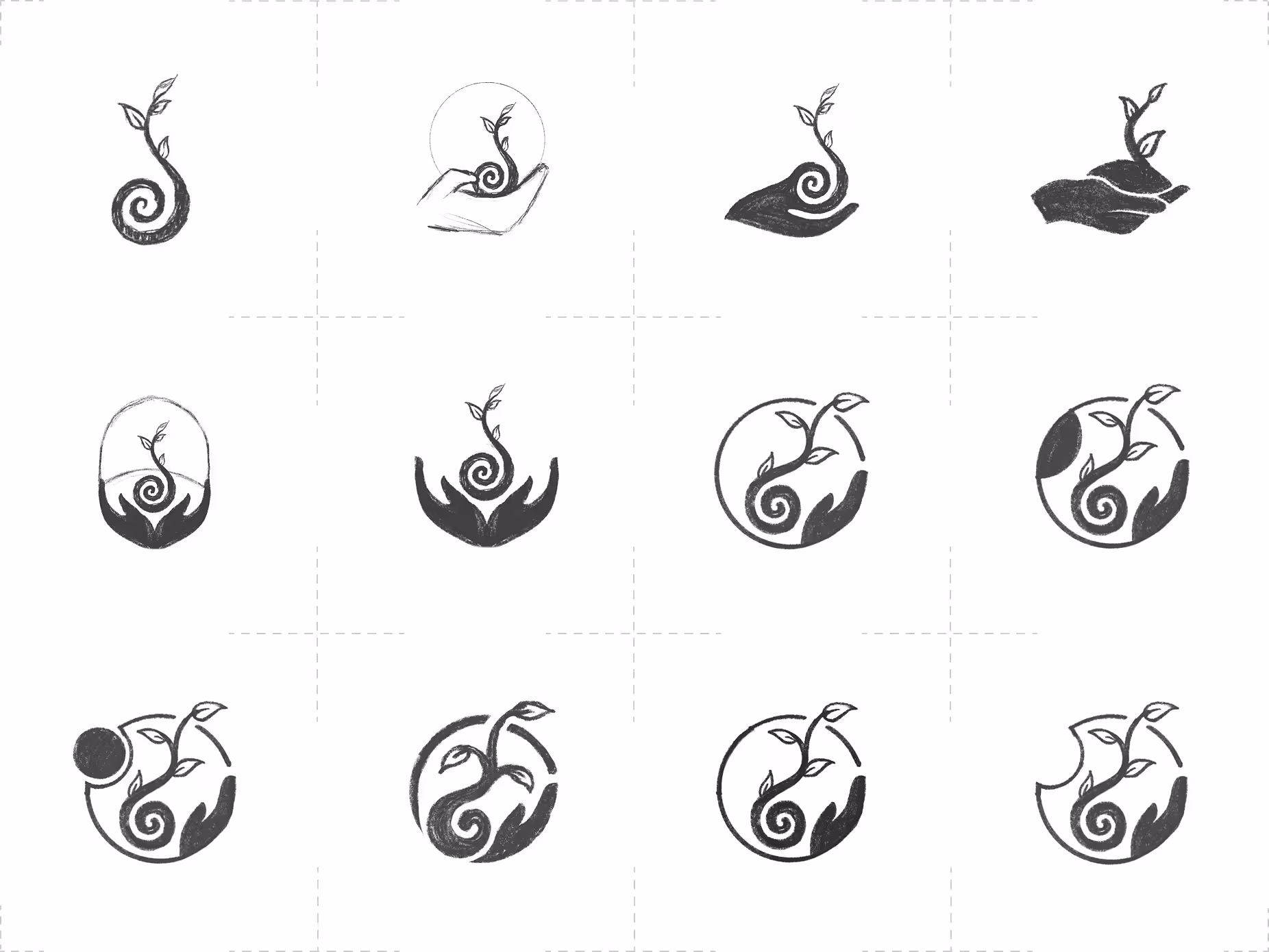 Soma logo concept sketches